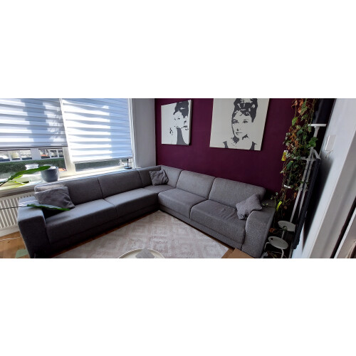 Grijze hoekbank 300x300x80 (zitvlak 53) afbeelding