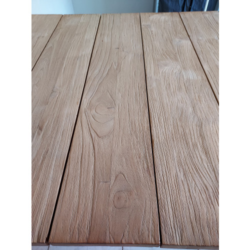 Gerecycled teak houten  tafel afbeelding 2