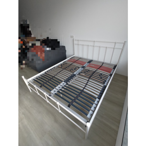 Bed frame + slatted bases 160x200cm afbeelding