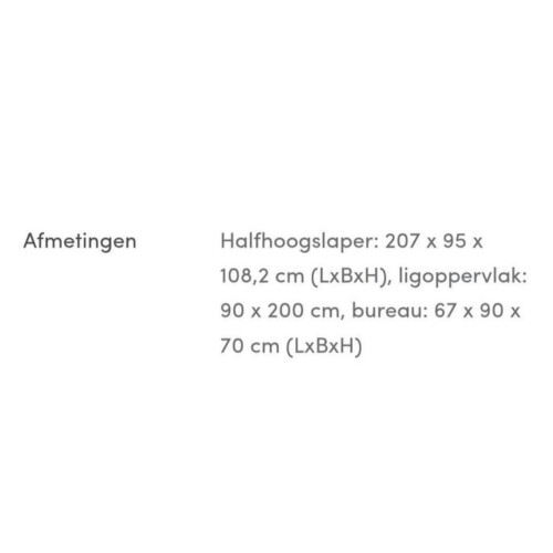 Half hoogslaper afbeelding