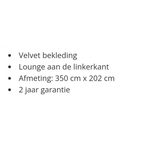 Zwarte velvet u hoekbank 5 maanden jong afbeelding 2