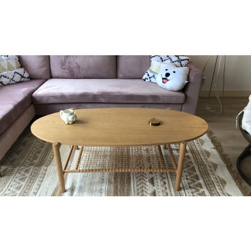 Salon Koffie Tafel Lichtbruin Eiken Hout van Maison Du Monde afbeelding 2