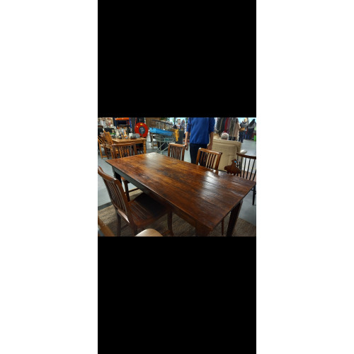 Prachtige houten tafel afbeelding