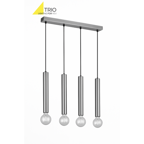 Moderne Hanglamp – 4-Lichts – RVS – van Trio Lighting afbeelding 2