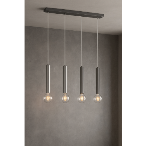 Moderne Hanglamp – 4-Lichts – RVS – van Trio Lighting afbeelding