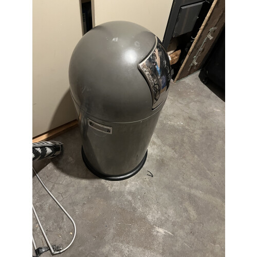 Wesco grijze prullenbak afbeelding