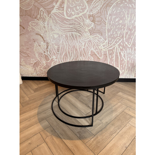 Richmond bolder salontafel set zwart afbeelding 2
