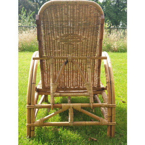 VINTAGE rotan deckchairs afbeelding 3