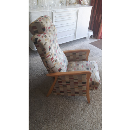 ligstoel - fauteuil 70tiger jaren afbeelding 3