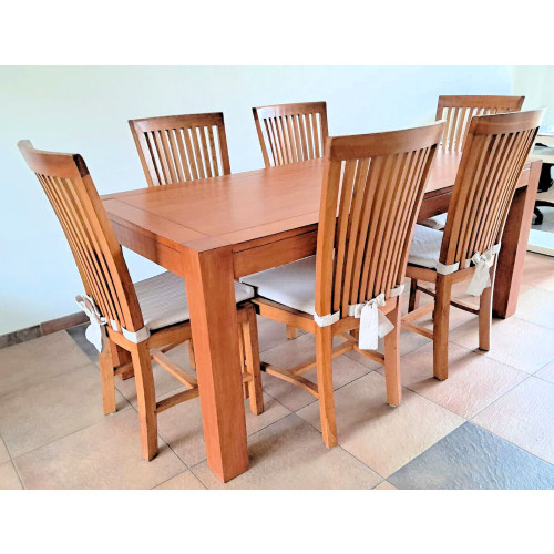 Eettafel en stoelen, prachtig sterk en mooi afbeelding 3