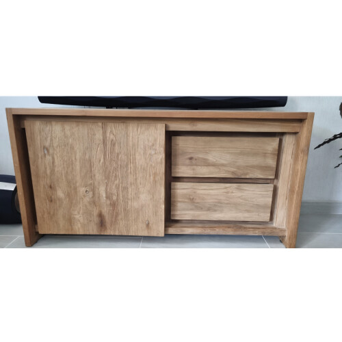 Massief Teakhouten TV meubel afbeelding 2