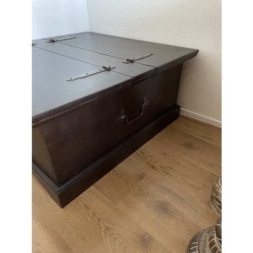 Prachtige massief houten salontafel afbeelding 3