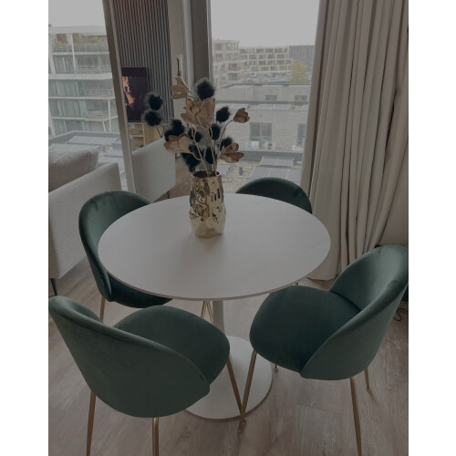 Ronde eettafel keramiek afbeelding 3